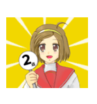 キュートで素直な女の子スタンプ（個別スタンプ：6）