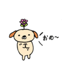 ゆるゆる植物犬（個別スタンプ：6）
