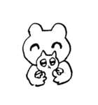 シンプルなクマのスタンプ（個別スタンプ：25）