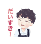 清楚な女子学生のスタンプ（個別スタンプ：7）
