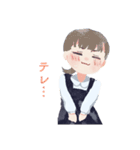 清楚な女子学生のスタンプ（個別スタンプ：10）