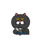 黒猫のアニメーションスタンプvo2（個別スタンプ：5）
