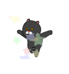 黒猫のアニメーションスタンプvo2（個別スタンプ：8）