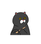 黒猫のアニメーションスタンプvo2（個別スタンプ：9）