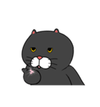 黒猫のアニメーションスタンプvo2（個別スタンプ：23）