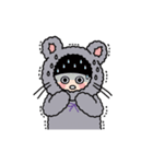 ゆるっとリボンねずみ〜ズ（個別スタンプ：22）