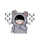 ゆるっとリボンねずみ〜ズ（個別スタンプ：24）