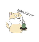 敬語の柴犬（個別スタンプ：3）