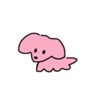 ピンク犬ちゃん（個別スタンプ：1）