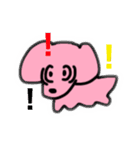 ピンク犬ちゃん（個別スタンプ：3）
