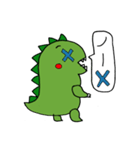 気持ちを伝える手描き恐竜くん（個別スタンプ：5）