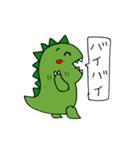 気持ちを伝える手描き恐竜くん（個別スタンプ：10）