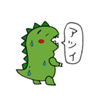 気持ちを伝える手描き恐竜くん（個別スタンプ：21）