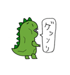 気持ちを伝える手描き恐竜くん（個別スタンプ：28）