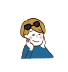 サングラスをちゃんとかけない（個別スタンプ：16）