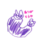 子どもの絵のスタンプ1（個別スタンプ：6）