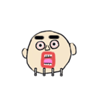 寝不足で目がギンギンの人のスタンプ（個別スタンプ：1）