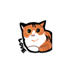 かわいいブリショと三毛猫（個別スタンプ：4）