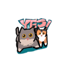 かわいいブリショと三毛猫（個別スタンプ：32）