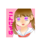 無表情ツインテール（個別スタンプ：1）