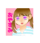 無表情ツインテール（個別スタンプ：3）