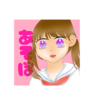 無表情ツインテール（個別スタンプ：10）