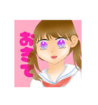無表情ツインテール（個別スタンプ：14）