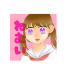 無表情ツインテール（個別スタンプ：16）