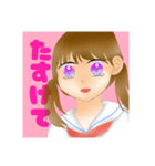 無表情ツインテール（個別スタンプ：22）