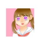 無表情ツインテール（個別スタンプ：32）