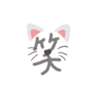 文字(^^)（個別スタンプ：6）