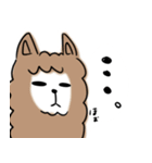 無表情なアルパカ（個別スタンプ：13）