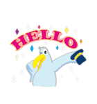 山高帽が好きなアルバトロス（個別スタンプ：1）
