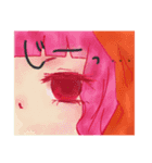 まろ眉女子（個別スタンプ：2）