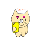 へたぴのアニマルたち（個別スタンプ：11）