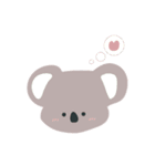 くすみカラーのどうぶつ（個別スタンプ：24）