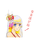 頑張る巫女お姉さんと愉快なお友達 1（個別スタンプ：3）