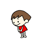 らくがきおかっぱガール（個別スタンプ：4）
