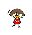 らくがきおかっぱガール（個別スタンプ：8）