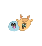 ハト郎さんとシカ太くん POP！（個別スタンプ：37）