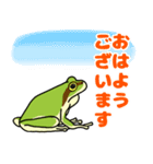 カエルちんと仲間 ver.敬語（個別スタンプ：14）