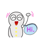 かわいいオバケ しぃちゃんの英会話（個別スタンプ：1）