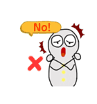 かわいいオバケ しぃちゃんの英会話（個別スタンプ：3）