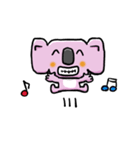 かくばったぴんくコアラ（個別スタンプ：5）