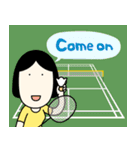 本当テニスじゃない、バドミントンです。（個別スタンプ：2）