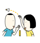 本当テニスじゃない、バドミントンです。（個別スタンプ：20）