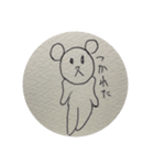 キモカワ！落書きネズミの返事（個別スタンプ：20）