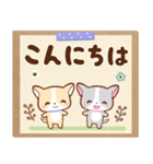 大人かわいい！毎日使える犬のデカ文字敬語（個別スタンプ：4）