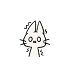 しろいねこ【日常】【敬語】（個別スタンプ：25）