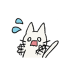 しろいねこ【日常】【敬語】（個別スタンプ：26）